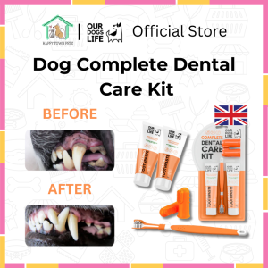 FLASH SALE: 30% OFF | Dogs life Complete Dental Care Kit | EXP 5Jan2027 | Teeth Oral Dental Care | Tartare removal | Adult Dog or Puppy | All Natural