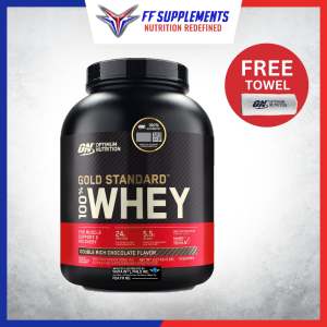 Optimum Nutrition Whey Protein Powder 5lbs ON Gold Standard 100% Whey Muscle Powder FREE TOWEL
