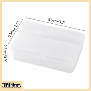 [Hilldora] Mới trong suốt nhựa lưu trữ hộp photocards thẻ nhỏ lưu trữ hộp bàn tổ chức hộp phân loại hộp văn phòng phẩm