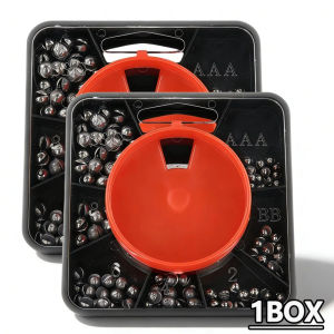 LIVELYN Boxed Set Split Shot Sinkers Split Shot Design Multiple Sizes Multiple Sizes Sinkers Versatile 120g Boxed Sinkers Set Sea Fishing