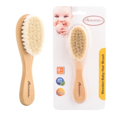 CLEARANCE SALE - Autumnz Wooden Baby Hair Brush