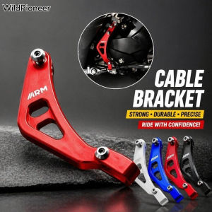 WildPioneer Motorcycle Lower Brake Cable Bracket Full CNC Aluminum Alloy With Bolt For Honda Click Vario 125 150