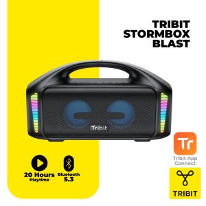 Tribit Stormbox Blast Bluetooth Speaker 90W Speaker Bluetooth 5.3 Outdoor RGB Light IPX7 Water Proof Party TWS Pairing