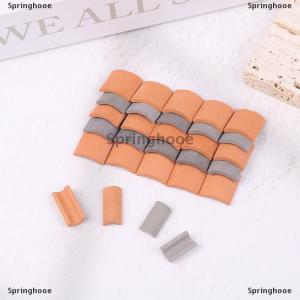 [COD] Springhooe 60Pcs Mini Roof Tiles For Landscaping Miniature Tiles For Dollhouse 1/16