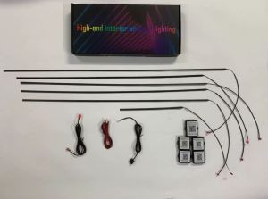 Car Ambient Light Interior Dream Color RGB Breathe Door Decoration LED Acrylic Strip App Control 6 in 1 18 in 1 22 in 1