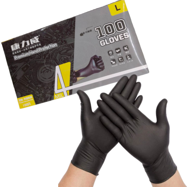 Mechanic store black gloves