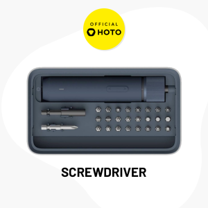 HOTO 3.6V Electric Screwdriver - Adjustable Powerful Torque LED Light USB-C Rechargeable Compact