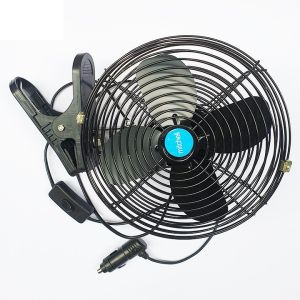 Quạt kẹp cánh sắt DC 24 - 12 vol đường kính 22 cm