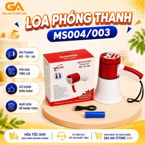 Loa Phóng Thanh Ghi Âm Mini MS 003/004/918U/918L/E-06BT - Hỗ Trợ Bán Hàng - Phát Lại Nhiều Lần - Nói Trực Tiếp