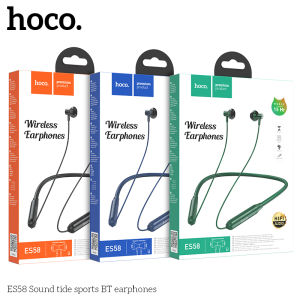 Hoco หูฟังบลูทูธ ES58ไร้สาย5.0ของแท้ชุดหูฟังสปอร์ตกันน้ำพร้อมไมโครโฟนหูฟังตัดเสียงรบกวนไม่มีรีเลย์