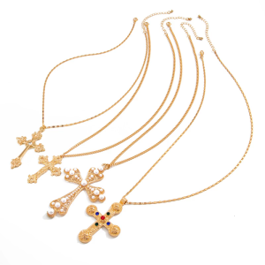 Set of 4 Fashionable Pendant Necklace Unique Pendant Necklace Delicate Necklace Neck Alloy Texture for Daily