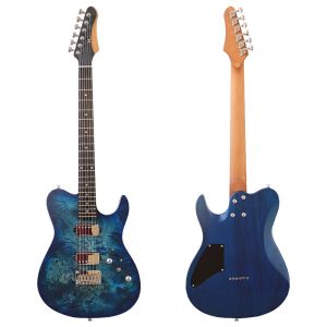Roasted Maple Neck 6 Strings Electric GuitarSolid Okoume Body 39 Inch High Glossy Guitar with Stainless Steel Frets2026