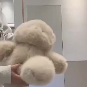 Fluffy Running Series Plush Doll Cute Bear 35/45cm Cat 45cm Stuffed Toy Holiday Present