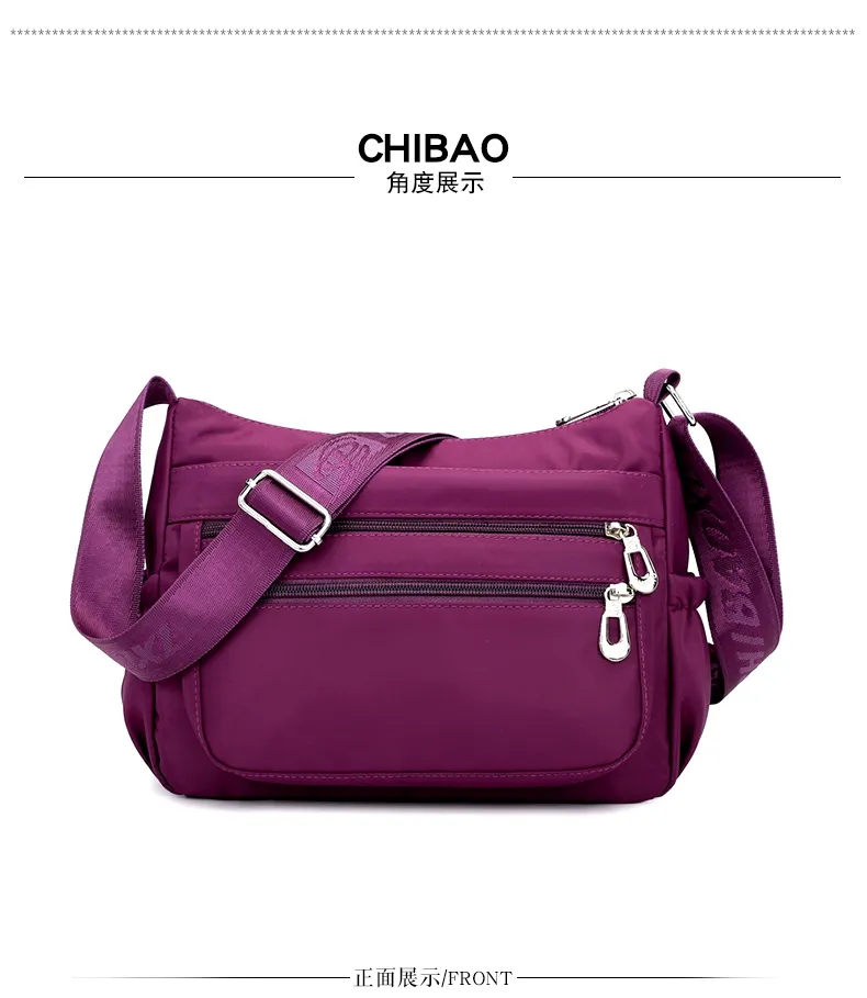 Chibao Broadband Bag Women s 2019 New Waterproof Canvas New Crossbody Bag Korean Style All Match Fashion Shoulder Cloth Bag Lazada PH