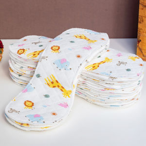 【Fast Dlivery】35*14CM  Reusable Baby Cloth Diaper 100% Pure Cotton Nappy Liners insert 3 Layers