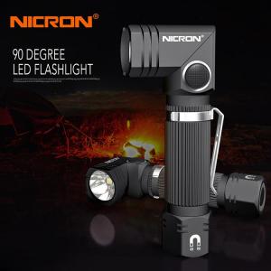 NICRON ไฟฉาย B74e/B74uv/B74T/B74plus/L74/B74 มือถือฟรีเชื้อเพลิงคู่ 90 องศาหมุนคลิปไฟ LED 600/700/1000 ลูเมนกันน้ำ IP65 แม่เหล็กมินิแสงไฟฉาย LED กลางแจ้ง ไฟฉายของขวัญคริสต์มาสของขวัญวันเกิด