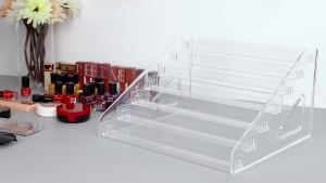 Pero Pero Organizer Acrylic Display Rack for Holder Sunglasses Organizer Essential Oils Holder Clear Eyeglasses Display Case Makeup Organizer