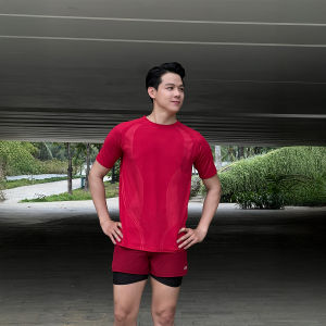 LYB - Áo chạy bộ nam áo tập thể thao gym nam áo thun mè thoáng form suông phản quang nhiều màu