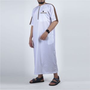 Khoirummah Jubah Pria Premium tangan pendek | Jubah Gamis Pria Dewasa Saifuddin