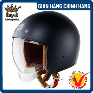 Tặng Móc Khóa Hợp Kim XOAY 360 ROYAL HELMET 3/4 Đầu M139 Xe Máy Kính Âm Thương Hiệu ROYAL HELMETS BH 12 Tháng