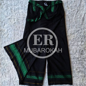 SARUNG CELANA ANAK LAKI-LAKI SERIES HITAM CELANA SARUNG ANAK SARCEL MOTIF BENANG EMAS