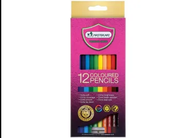 รุ่นใหม่ สีสดกว่าเดิม ดินสอสี สีไม้ มาสเตอร์อาร์ต Master art 12 24 36 48สี มี แบบแท่งยาว1หัว และ แบบ 2 หัว ( 1 กล่อง )