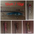 Minnow Lure Transparant Berat 13 gram Panjang 12 cm Kenzi Tenya. 
