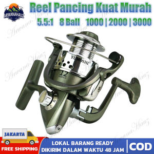 (DiKirim Dari Jakarta) SC3000 Gulungan Pancing 8 Bearing RASIO 5.1:1 / 8 Ball Bearing Fishing Reel Rel Pancing Spool Memancing / Reel Pancingan Spool Joran / Joran Pancing