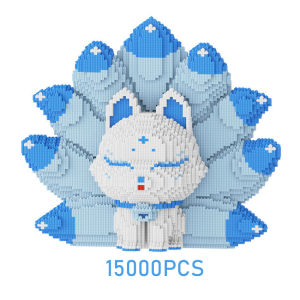 3D Nano Blocks Jumbo Building Block Balok Susun Besar Diy Toys Micro Blocks Mikro Blok Karakter Nine Tail Fox Korea Mainan Anak 3D Blok Puzzle Toys Blok Bangunan Lucu Gift Mainan