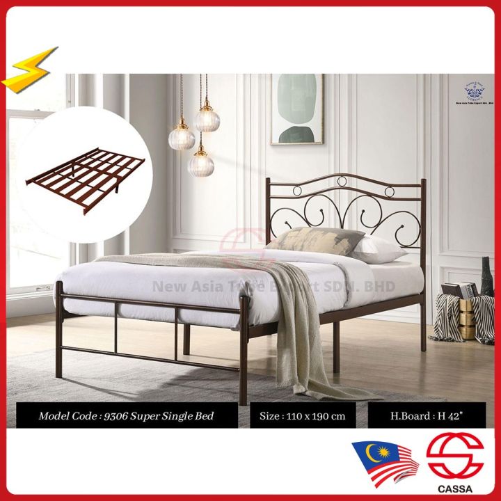 Cassa Asa Single Super Single Metal Bed Frame Single Bed Bedframe