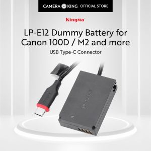 [KingMa] LP-E12 Dummy Battery to USB Type-C for Canon Cameras SX70HS 100D M50 M2 M100