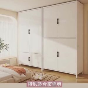 UrbanSpace SG- Steel Bedroom Cabinet Home Childrens Wardrobe Large-Capacity Moisture-Proof Storage Hang Wardrobe For Rental