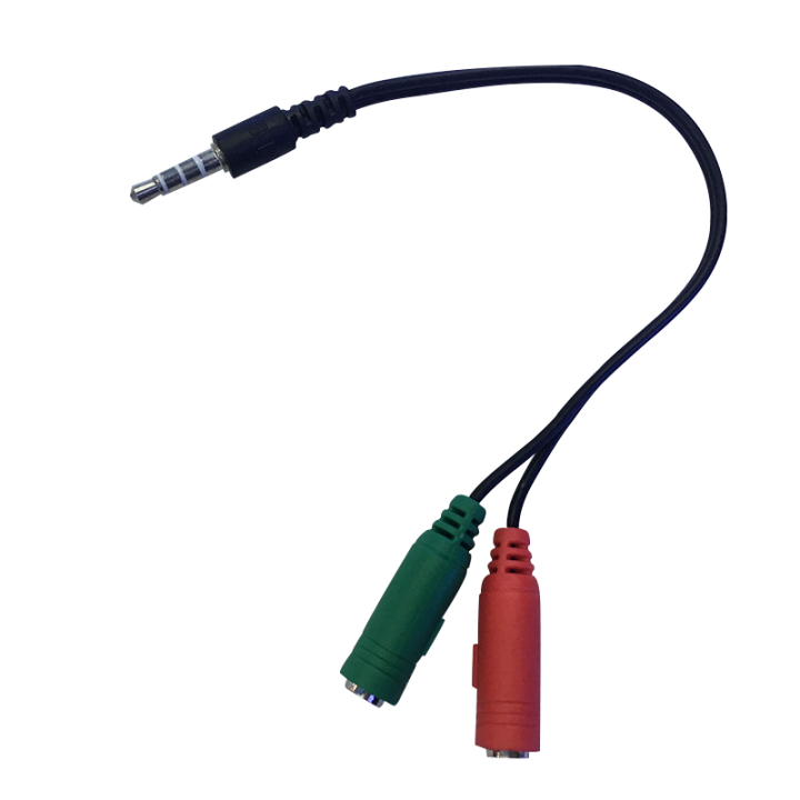 Wiring Mic And Headphone Splitter MKEPS Audio Splitter For