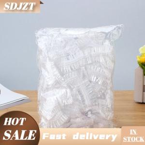 SDJZT 100pcs Disposable Earmuff Stransparent Waterproof Earmuffs Hair Dye Perm Color Plastic Earmuffs