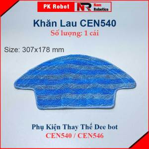 Phụ Kiện Thay Thế Robot Dee bot CEN540 CEN546/ Đôi Chổi Cạnh Bộ Lọc Hepa Khăn Lau Nước Lau Sàn/