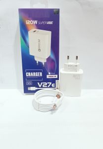 Charger HP VVO V27E 5G 120W Super Vooc Quick Charge Support Fast Charging