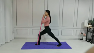 5 Pcs Exercise Bands Set Resistance Bands Elastic Workout Bands for Home Fitness Stretching Strength Training