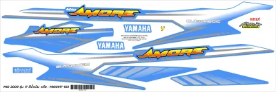 ฟรี อาคะนะ! สติกเกอร์ MIO AMORE ปี2009 สีสด! เคลือบเงาแท้ สีใหม่ สีสด