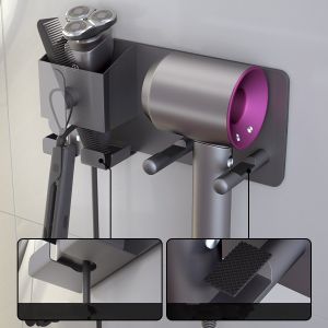 Kệ treo máy sấy tóc dán tường Drying Hair Shelf MD-571000 (Tặng kèm keo dán) - Phụ Kiện Thuận Lợi