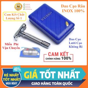 Dao Cạo Râu Truyền Thống INOX Phong Cách Vintage INOX 304 Cao Cấp Không Rỉ Chất Lượng Cao
