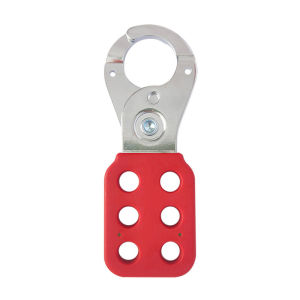 Red Industrial Safety Six Hole Steel Lockout Hasp Lock Out Tag Out