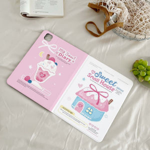 เคสไอแพด Air5 Air6 11 Gen11 ที่ใส่ปากกา บ้านคุกกี้โบว์ริบบิ้น เคส iPad Gen9/8/7 Gen10 Air7 Air13 Pro13 2024