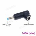 5.5*2.5mm to 4.5*3.0mm Pin DC Power Adapter Converter 240W Laptop Charger Connector for Hp Dell Laptop Power Supply Connector. 