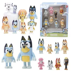 Bluey Bingo POP Toys Family Kawaii Movable Joint Action Figure Toys Cartoon  Bluey Friends PVC Model Gifts Doll For New Year