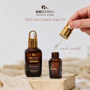 ARGANNA Pure Organic Argan Oil น้ำมันอาร์แกนออยล์ริสุทธิ์100% กลิ่นเนโรลี ขนาด 15 มล. เพื่อผิวแข็งแรง ชุ่มชื้น เหมาะกับทุกสภาพผิว