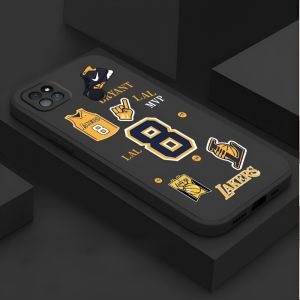 DEAMOR Case Samsung A02S A03S A12 M12 A13 4G A22 4G M22 M32 4G A23 4G 5G A52 4G 5G A52S 5G Casing Fashion NBA Bryant Lakers Silicon Premium
