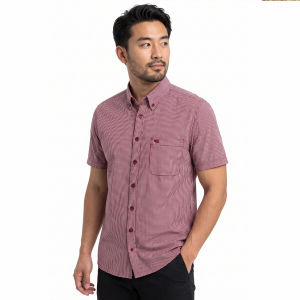 camel active Mens Outdoor Casual Regular Fit Classic Checkered Shirt - Red 9-102Z26CHK1910