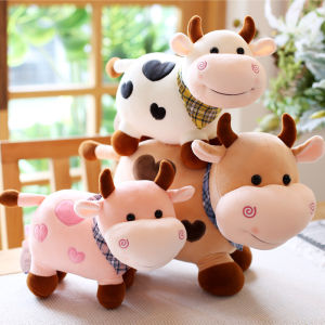 Cute Cartoon Little Color Cow Doll 25cm Super Soft Calf Plush Toy Kawaii Bull Doll Great Gifts