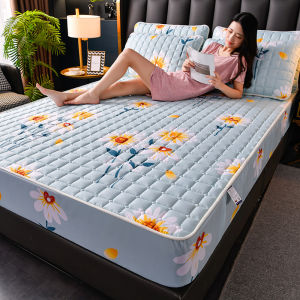Ga Trải Giường Chần Bông Dày Ga Trải Giường Thoáng Khí Trang Bị Giường Chần Bông Vua Ga Trải Giường Chống Vi Khuẩn Tấm Trải Giường Thấm Khí