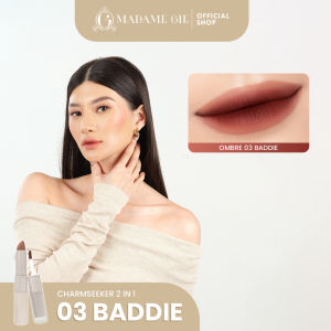 Madame Gie Charmseeker 2in1 Ombre - Make Up Lipstick Lip Matte Cream Soft Matte Finish Superstay